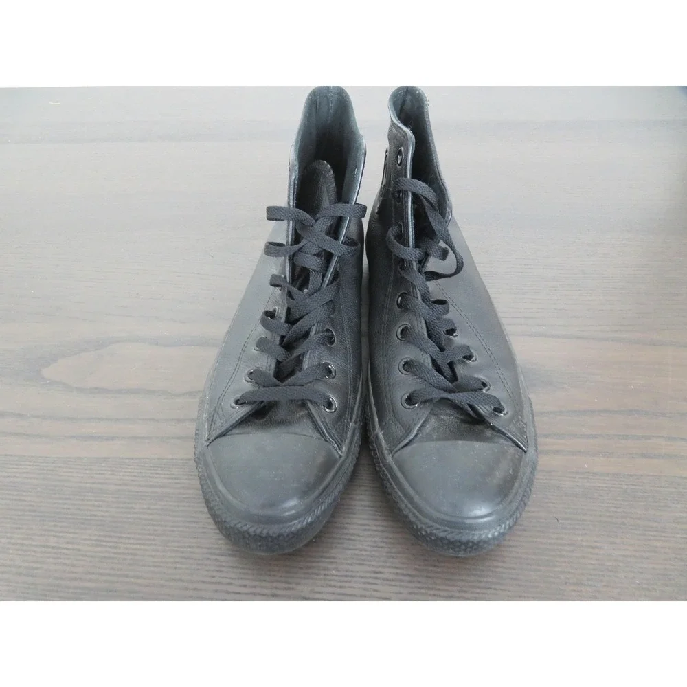 Converse Chuck Taylor All Star Shoes Mens 11 Black Leather High Sneakers 1T405